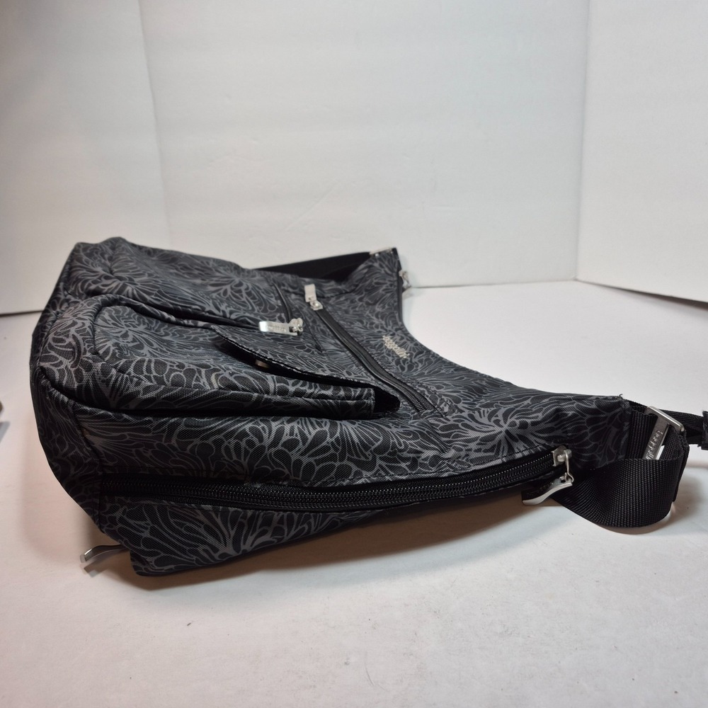 Baggallini Modern Everywhere Bag and Wallet Midnight Blossom Print - Picture 16 of 16